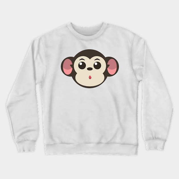 Monkey Crewneck Sweatshirt by munkidesigns